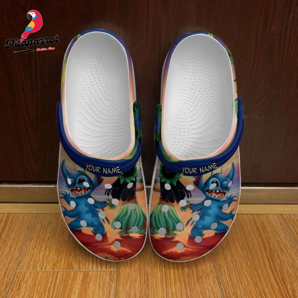 Custome Name Lilo And Stitch Haiwaii Travel Clogs For Kids & Adults Custome Name Lilo And Stitch Haiwaii Travel Clogs For Kids & Adults
