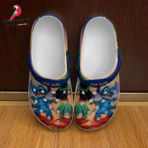 Custome Name Lilo And Stitch Haiwaii Travel Clogs For Kids & Adults