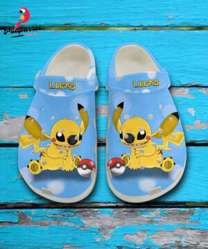 Custome Name Stitch Cosplay Pikachu Clogs For Kids & Adults