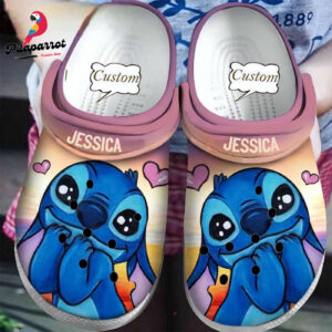 Custome Name Stitch Pretend Cute Clogs For Kids & Adults