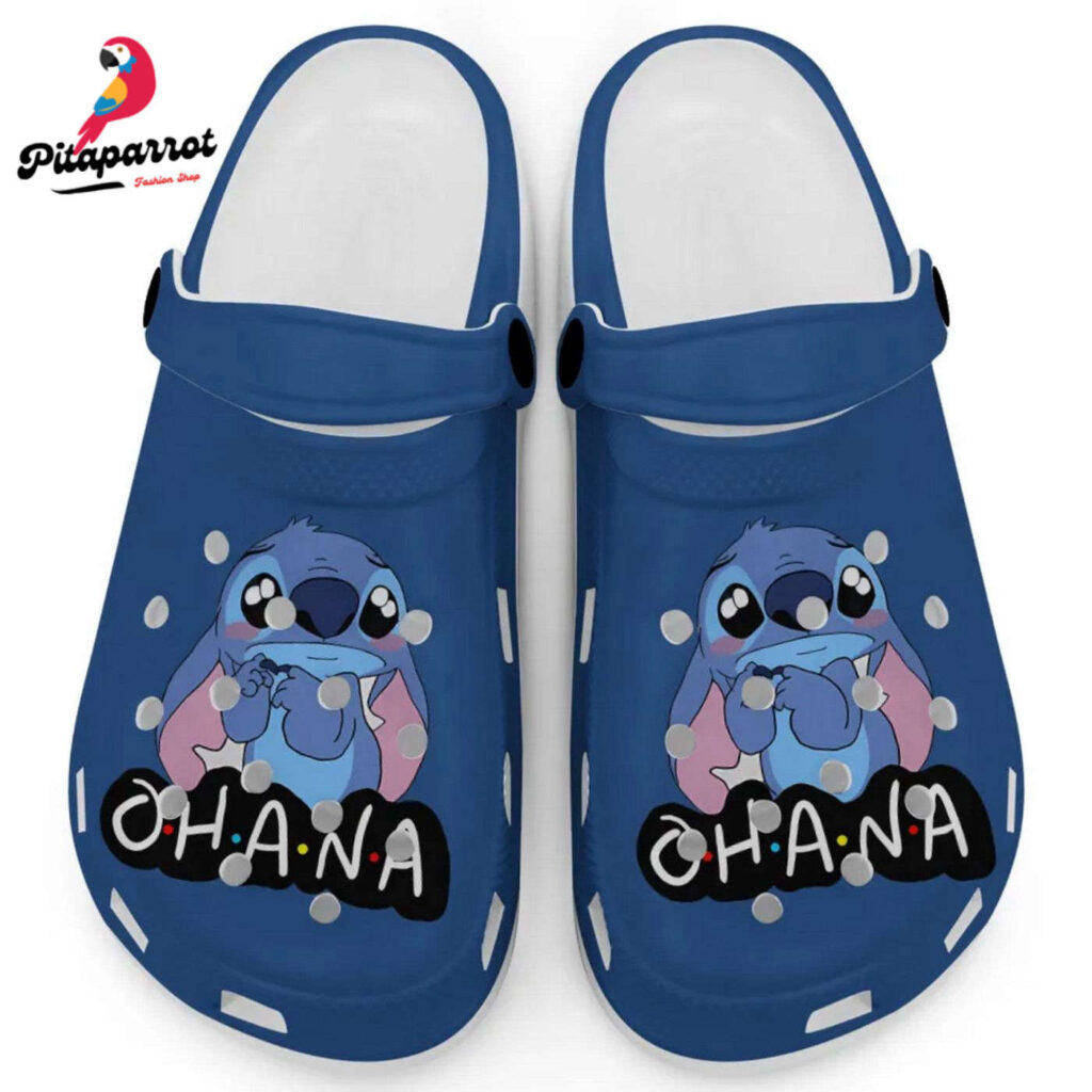 Cute Blue Ohana Stitch Clogs for Kids and Adults Cute Blue Ohana Stitch Clogs for Kids and Adults