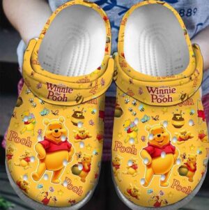 Cute Non-Slip Winnie The Pooh Cartoon Clogs – Lightweight Perfect for Kids & Adults