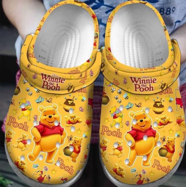 Cute Non-Slip Winnie The Pooh Cartoon Clogs – Lightweight Perfect for Kids & Adults