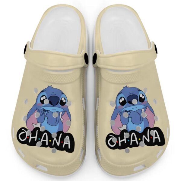 Cute Ohana Stitch Banana Clogs For Kids And Adults