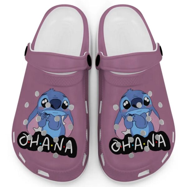 Cute Ohana Stitch Berry Clogs For Kids And Adults