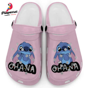 Cute Ohana Stitch Blossom Clogs For Kids And Adults
