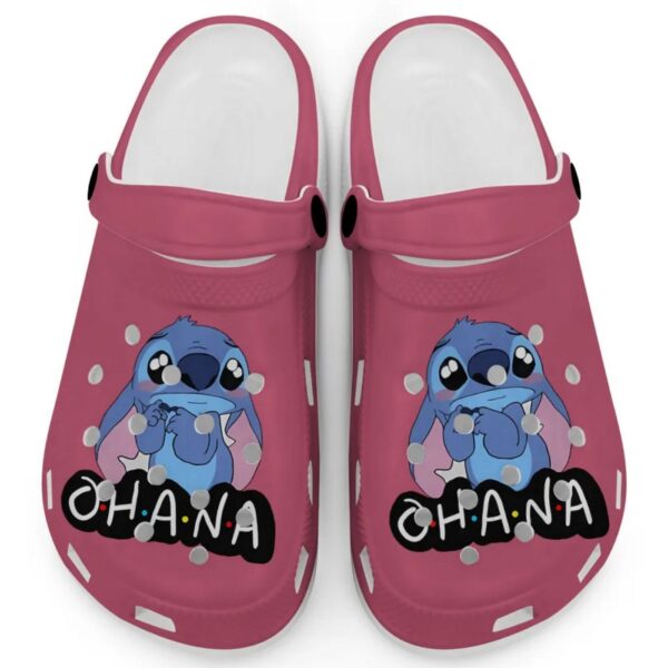 Cute Ohana Stitch Brick Clogs For Kids And Adults