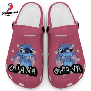 Cute Ohana Stitch Brick Clogs For Kids And Adults