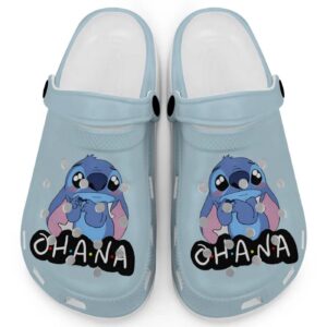 Cute Ohana Stitch Charm Bray Clogs For Kids And Adults