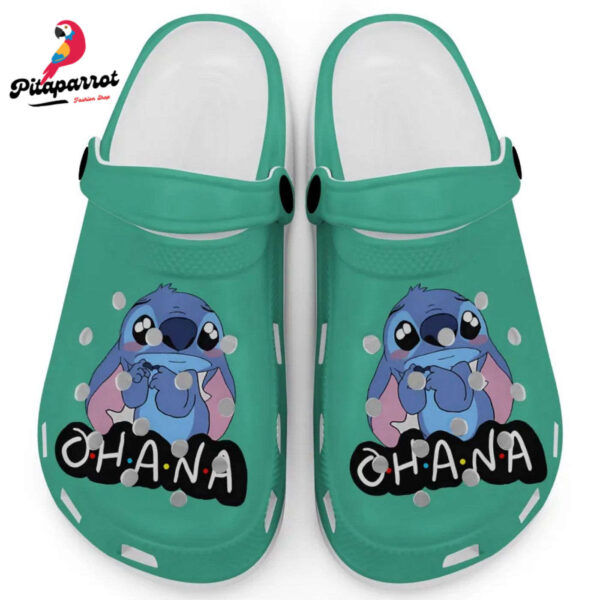 Cute Ohana Stitch Charm Grass Clogs For Kids And Adults