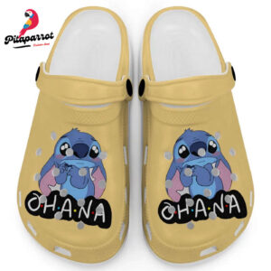 Cute Ohana Stitch Citrus Clogs For Kids And Adults