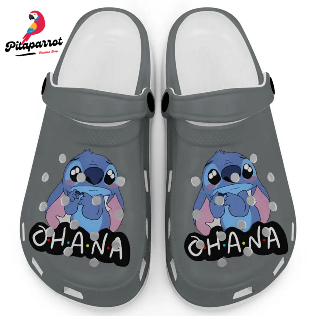Cute Ohana Stitch Granite Clogs For Kids And Adults Cute Ohana Stitch Granite Clogs For Kids And Adults