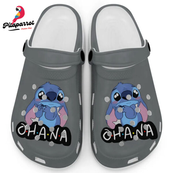 Cute Ohana Stitch Granite Clogs For Kids And Adults
