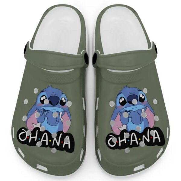 Cute Ohana Stitch Hemp Clogs For Kids And Adults