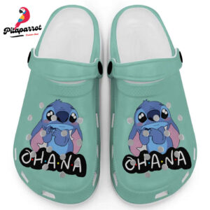 Cute Ohana Stitch Island Reef Clogs For Kids And Adults