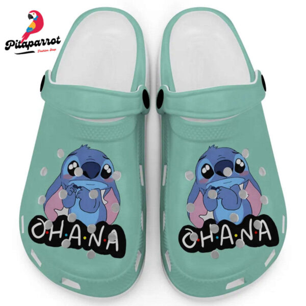 Cute Ohana Stitch Island Reef Clogs For Kids And Adults