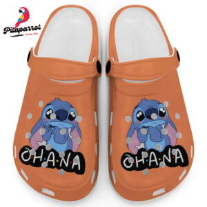 Cute Ohana Stitch Melon Clogs For Kids And Adults