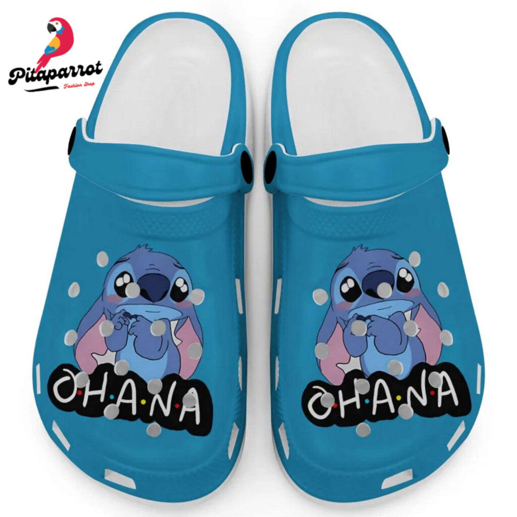 Cute Ohana Stitch Royal Caribe Clogs For Kids And Adults Cute Ohana Stitch Royal Caribe Clogs For Kids And Adults