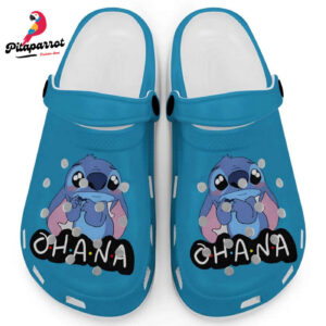 Cute Ohana Stitch Royal Caribe Clogs For Kids And Adults