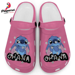 Cute Ohana Stitch True Poeny Clogs For Kids And Adults