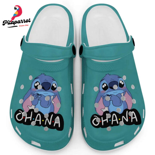 Cute Ohana Stitch True Seafoam Clogs For Kids And Adults