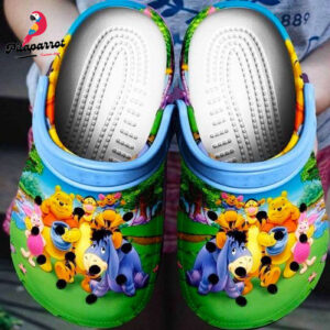 Cute Winnie The Pooh Colorful Clogs - Classic Shoes for Fun & Style