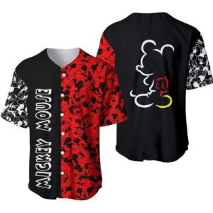 Disney Baseball Jersey, Cartoon Mickey Gift for lover
