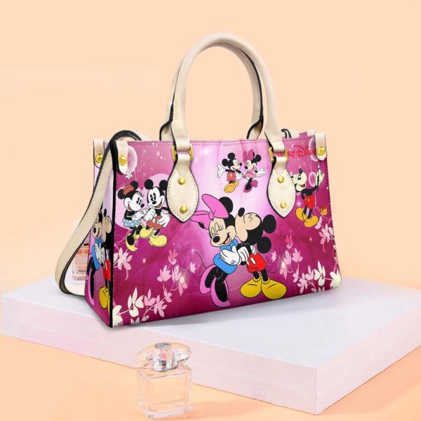 Disney Happy Valentine’s Day Gift, Mickey And Minnie Love Fashion Lady Handbag – Gift for Women Days