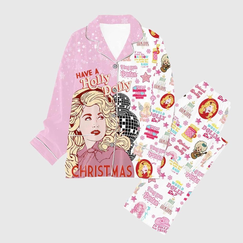 Dolly Parton Have A Holly Dolly Pajamas Set Dolly Parton Have A Holly Dolly Pajamas Set
