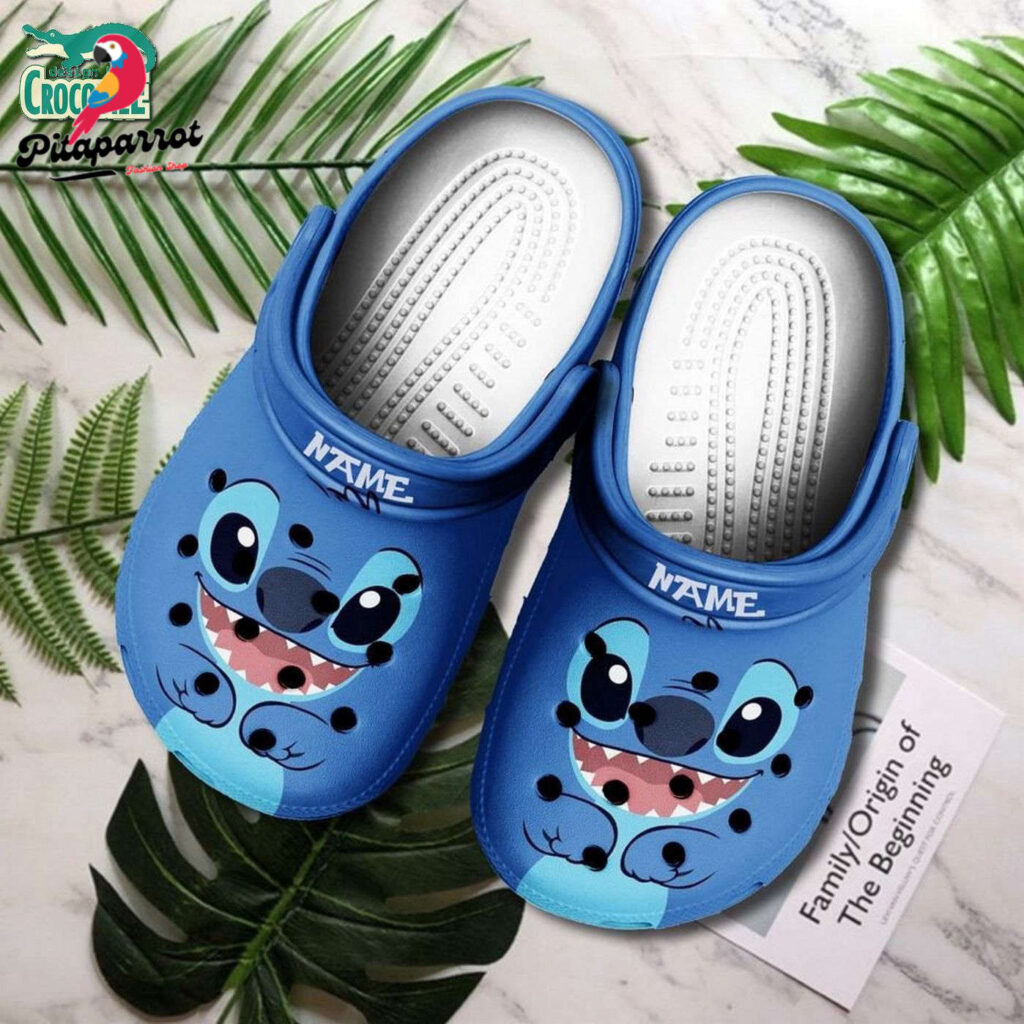 Funny Stitch Bright Blue Clogs For Kids & Adults Funny Stitch Bright Blue Clogs For Kids & Adults