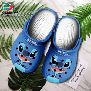 Funny Stitch Bright Blue Clogs For Kids & Adults