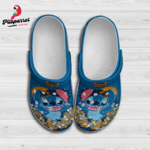 Funny Stitch In The Dark Forest Flower Clogs For Kids & Adults