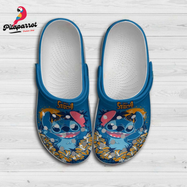 Funny Stitch In The Dark Forest Flower Clogs For Kids & Adults