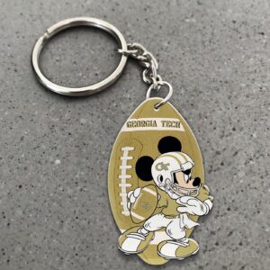 Georgia Tech Yellow Jackets Mickey Keychain – Gift for Fans