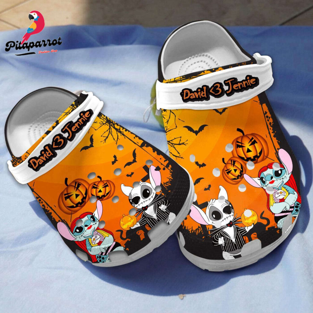 Halloween JK And Stitch Custom Clogs Halloween JK And Stitch Custom Clogs