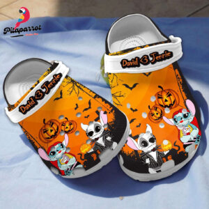 Halloween JK And Stitch Custom Clogs