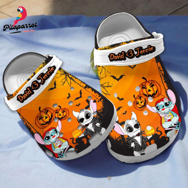 Halloween JK And Stitch Custom Clogs