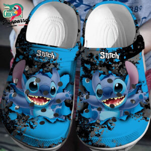 Happy Dream Stitch Dark Blue Forest Clogs For Kids & Adults
