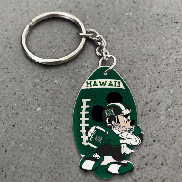 Hawaii Rainbow Warriors Mickey Keychain – Gift for Fans