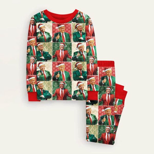 Kid’s Trump Christmas Pajama Set Gift for Women