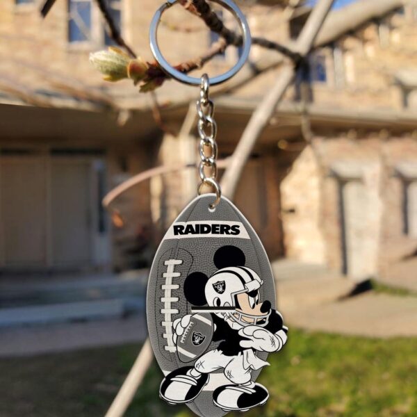 Las Vegas Raiders Mickey Keychain – Gift for Fans