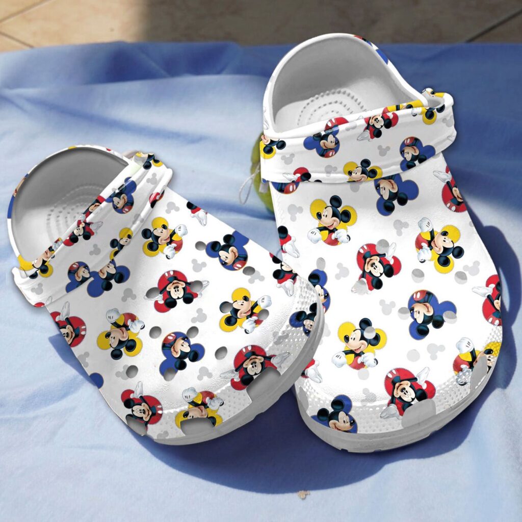 Lightweight Mickey Mouse White Clogs For Men Women Lightweight Mickey Mouse White Clogs For Men Women