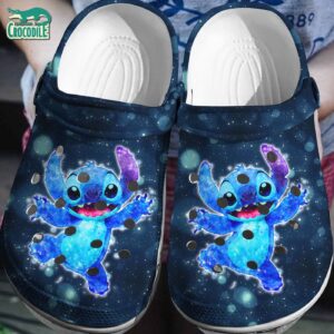 Little Stitch Play With The Light Twinkle Green Clogs For Kids & Adults