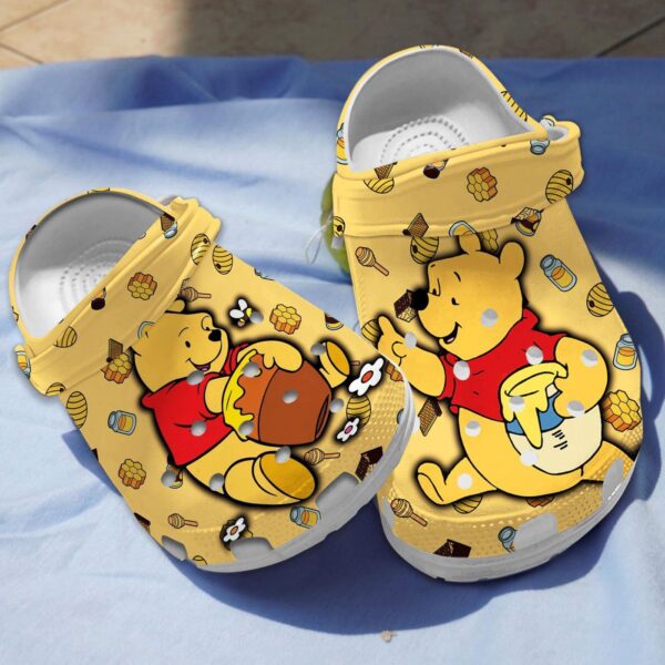 Yellow Winnie The Pooh Clogs – Perfect for Kids and Adults – Cute and Comfy Clogs for All Ages