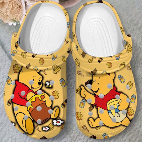 Yellow Winnie The Pooh Clogs – Perfect for Kids and Adults – Cute and Comfy Clogs for All Ages