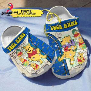 Personalized Winnie The Pooh Clogs - Custom Name Engraved Unique & Adorable Disney-themed Footwear