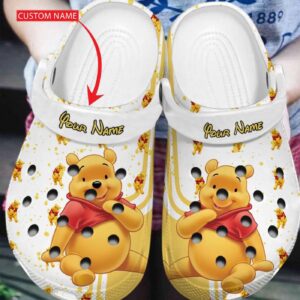 Step into Whimsical Comfort with Winnie The Pooh White Clogs – Perfect for Disney Fans & Casual Wear