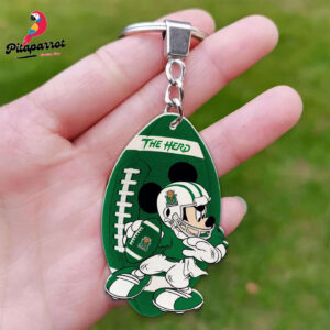 Marshall Thundering Herd Mickey Keychain - Gift for Fans