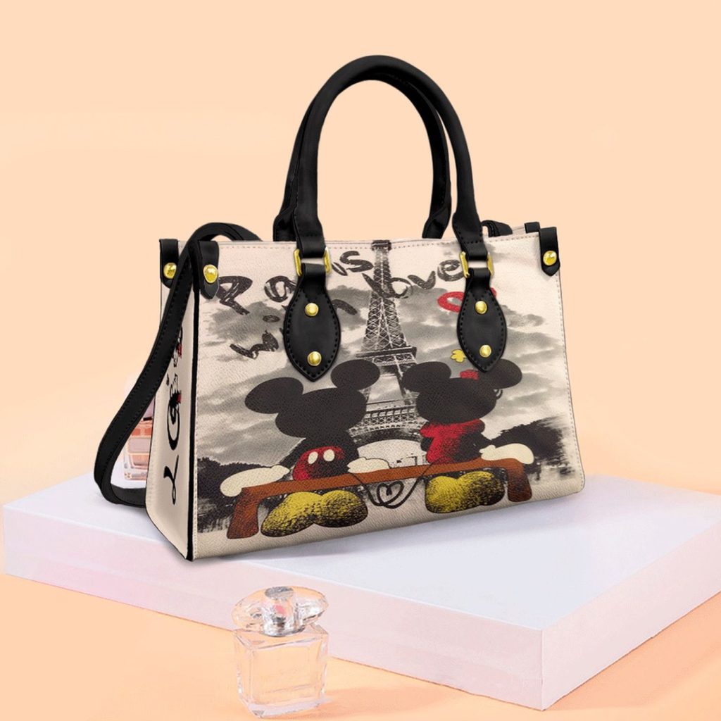 Mickey And Minnie Mouse Paris With Love Gift Lover Fashion Lady Handbag – Gift for Women Days Mickey And Minnie Mouse Paris With Love Gift Lover Fashion Lady Handbag – Gift for Women Days