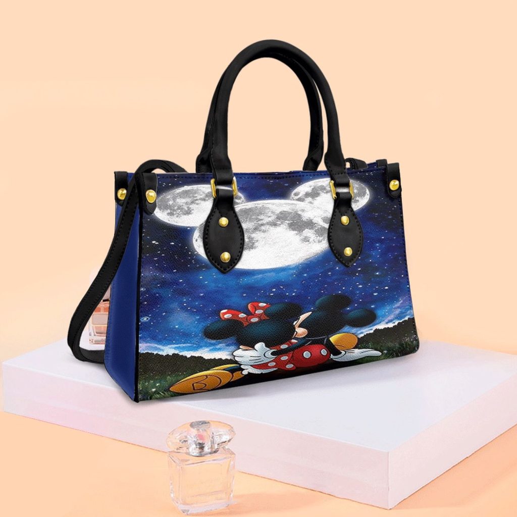 Mickey Couple Kiss Love Cartoon Disney Fashion Lady Handbag Gift for Women Days Mickey Couple Kiss Love Cartoon Disney Fashion Lady Handbag Gift for Women Days